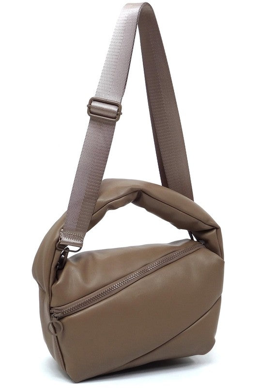 Fashion Puffy Tote Crossbody Bag