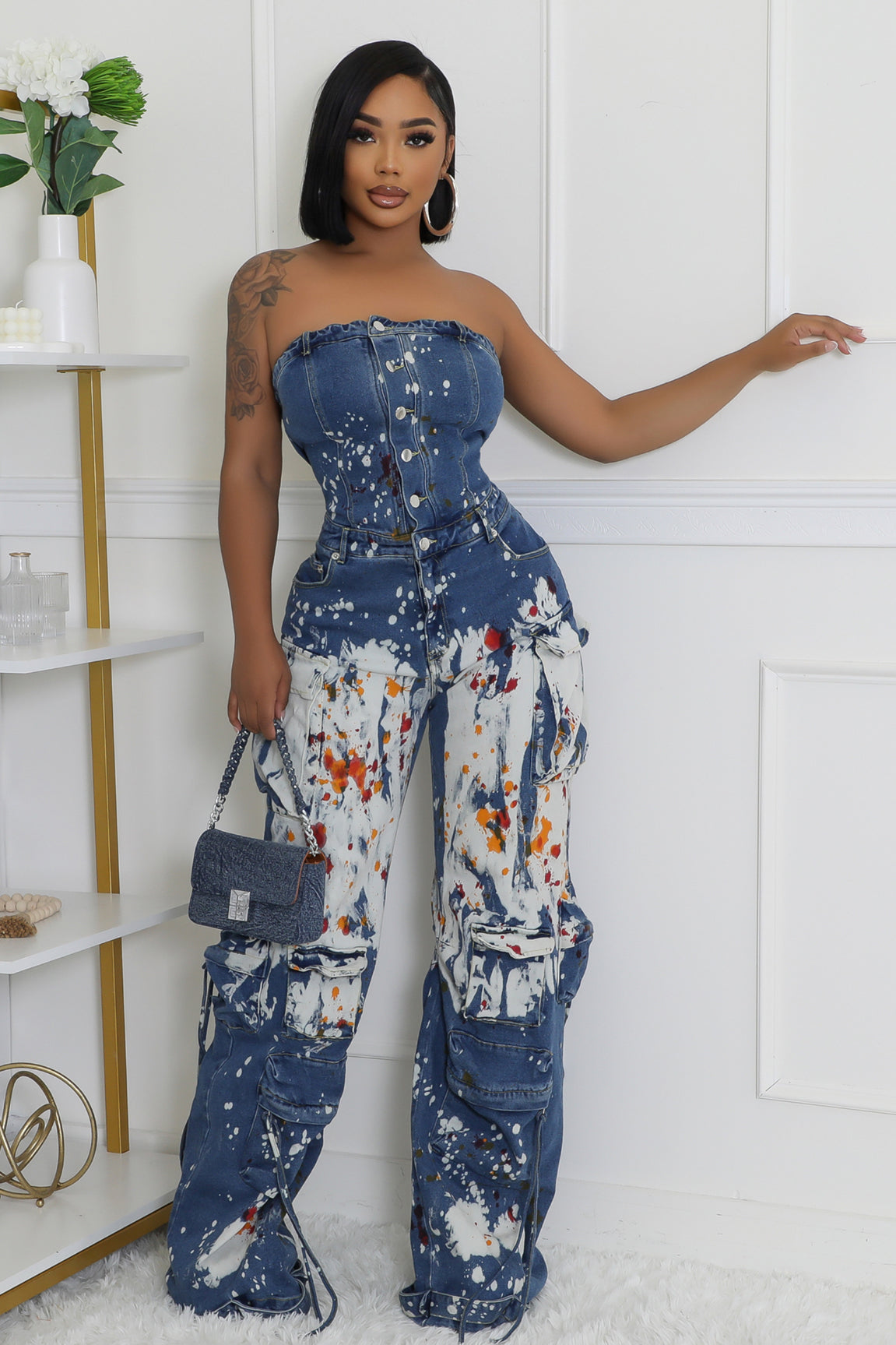 Color Splash Art Jumpsuit
