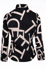 Jazz Letter Print Blouse