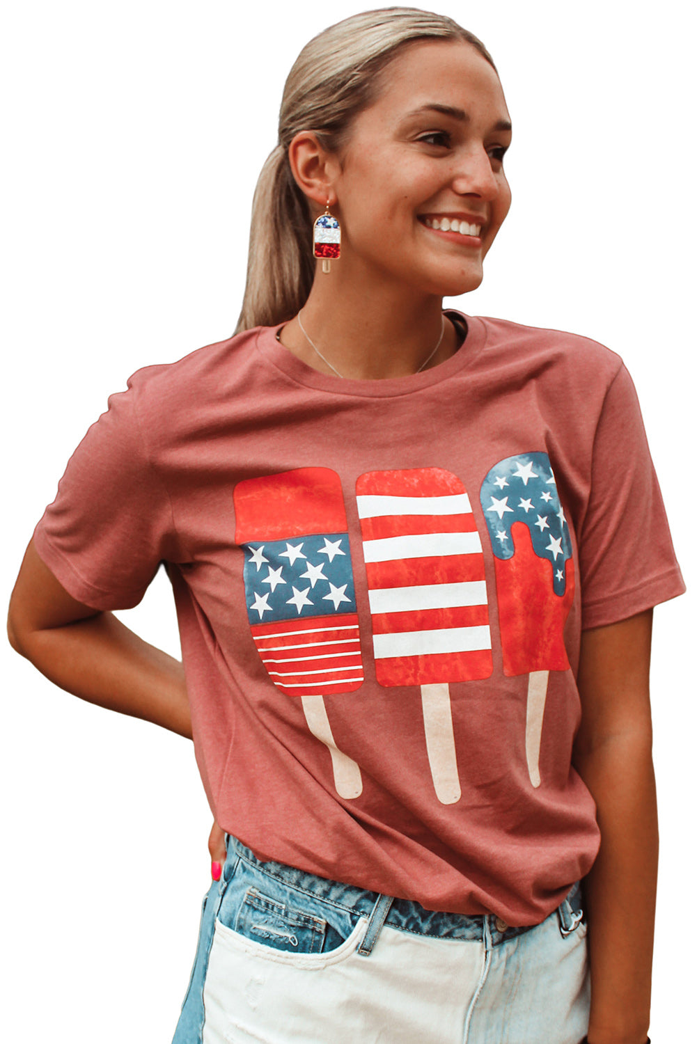 Patriotic Popsicles Short Sleeve Tee