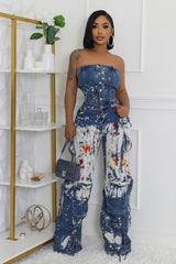 Color Splash Art Jumpsuit