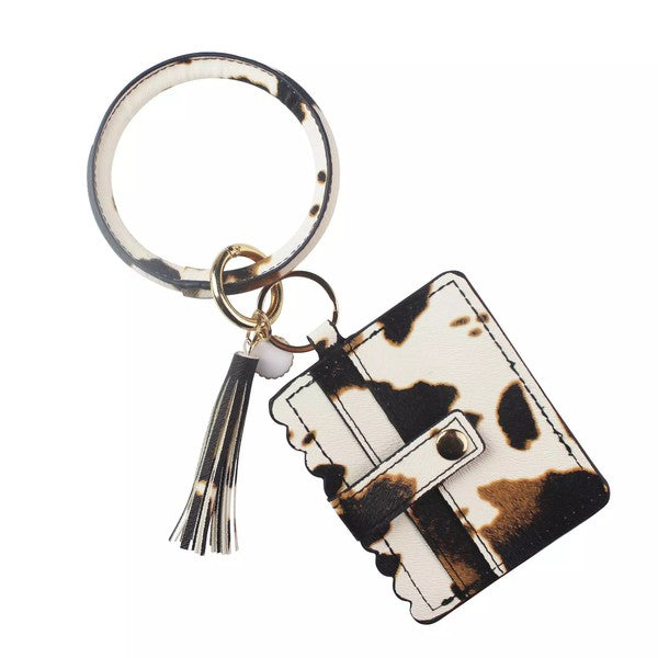 Safari Tassel Cardholder Keychains