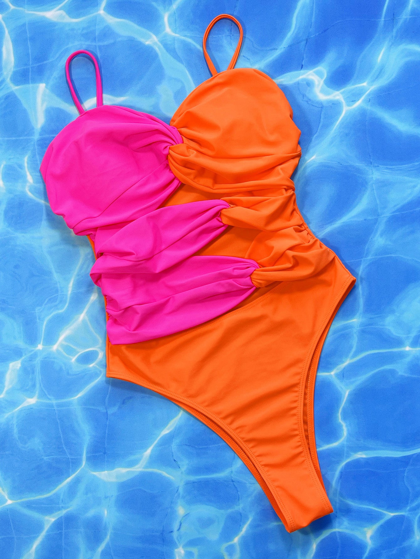 Two-Tone Twisted Swimsuit