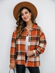 Plaid Button-