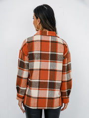 Plaid Button-